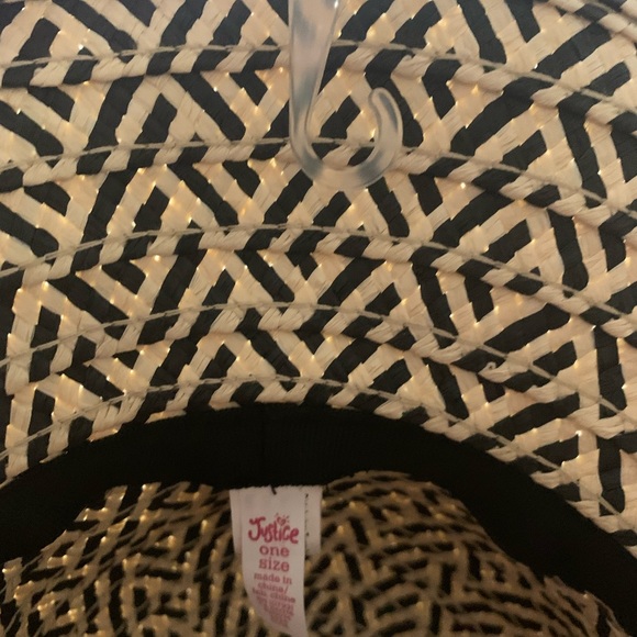 Justice Black and Tan Hat with Feathers - Picture 3 of 3